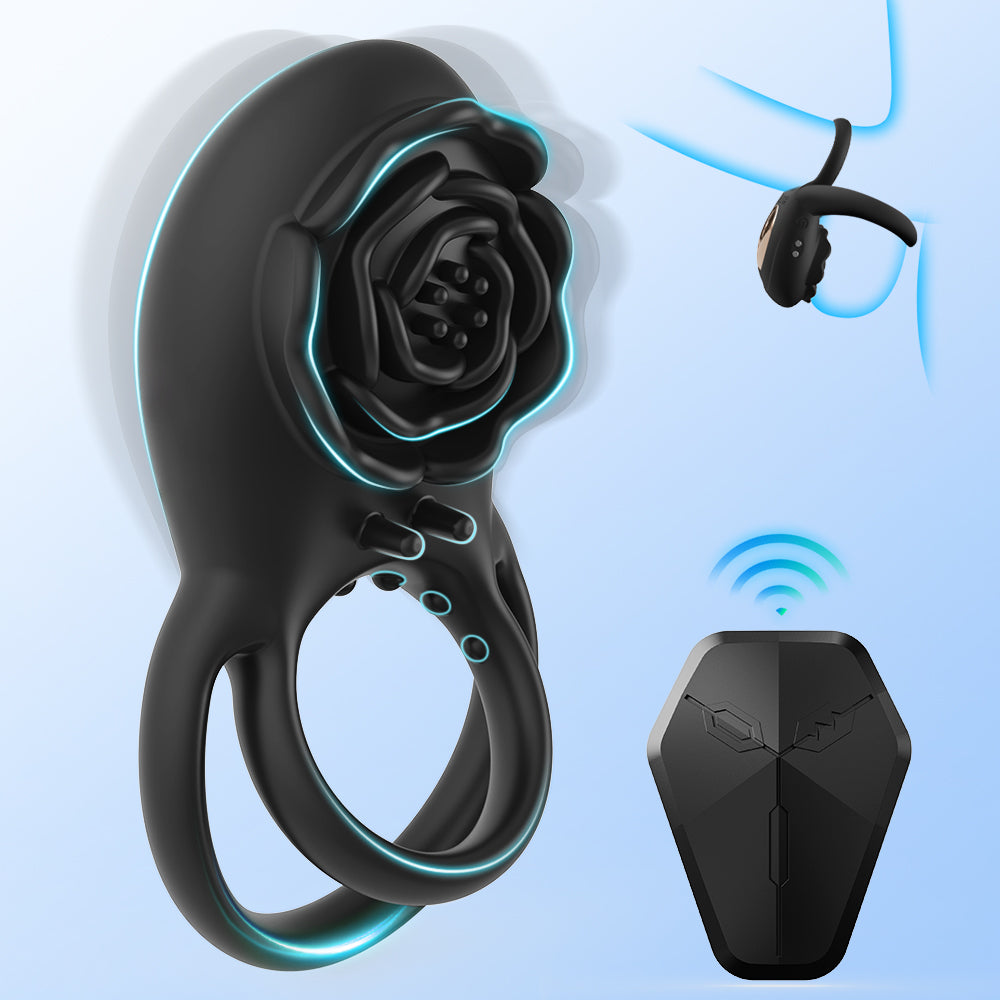Pleasure Rose Remote Cock Ring
