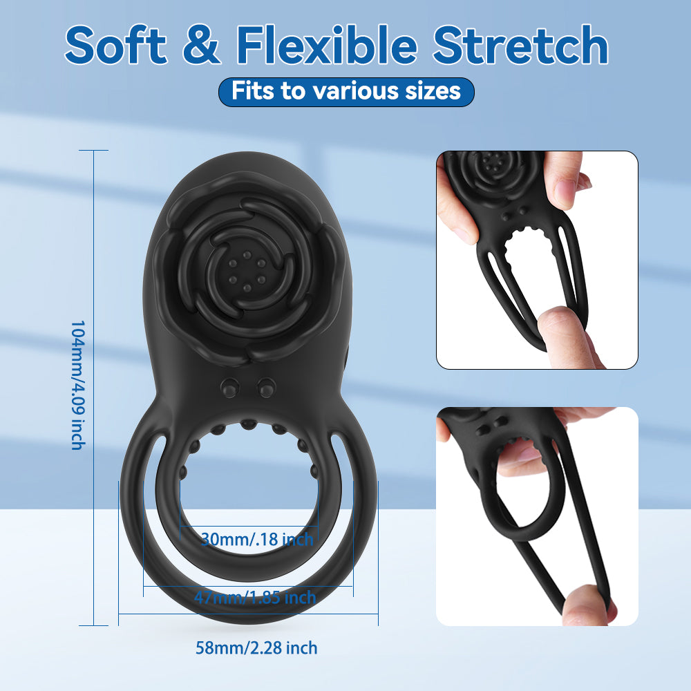 Pleasure Rose Remote Cock Ring