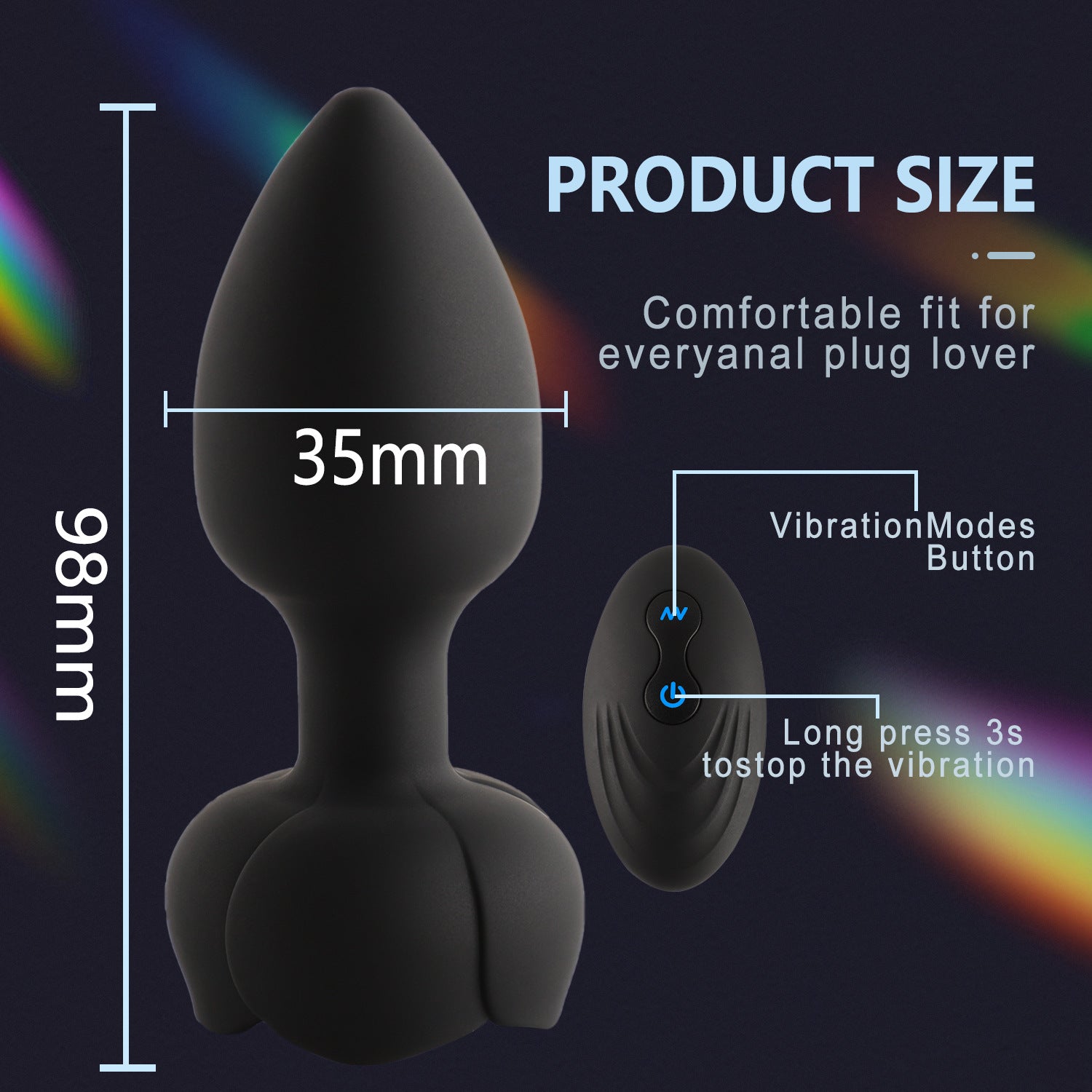 Remote Vibrating Anal Plug