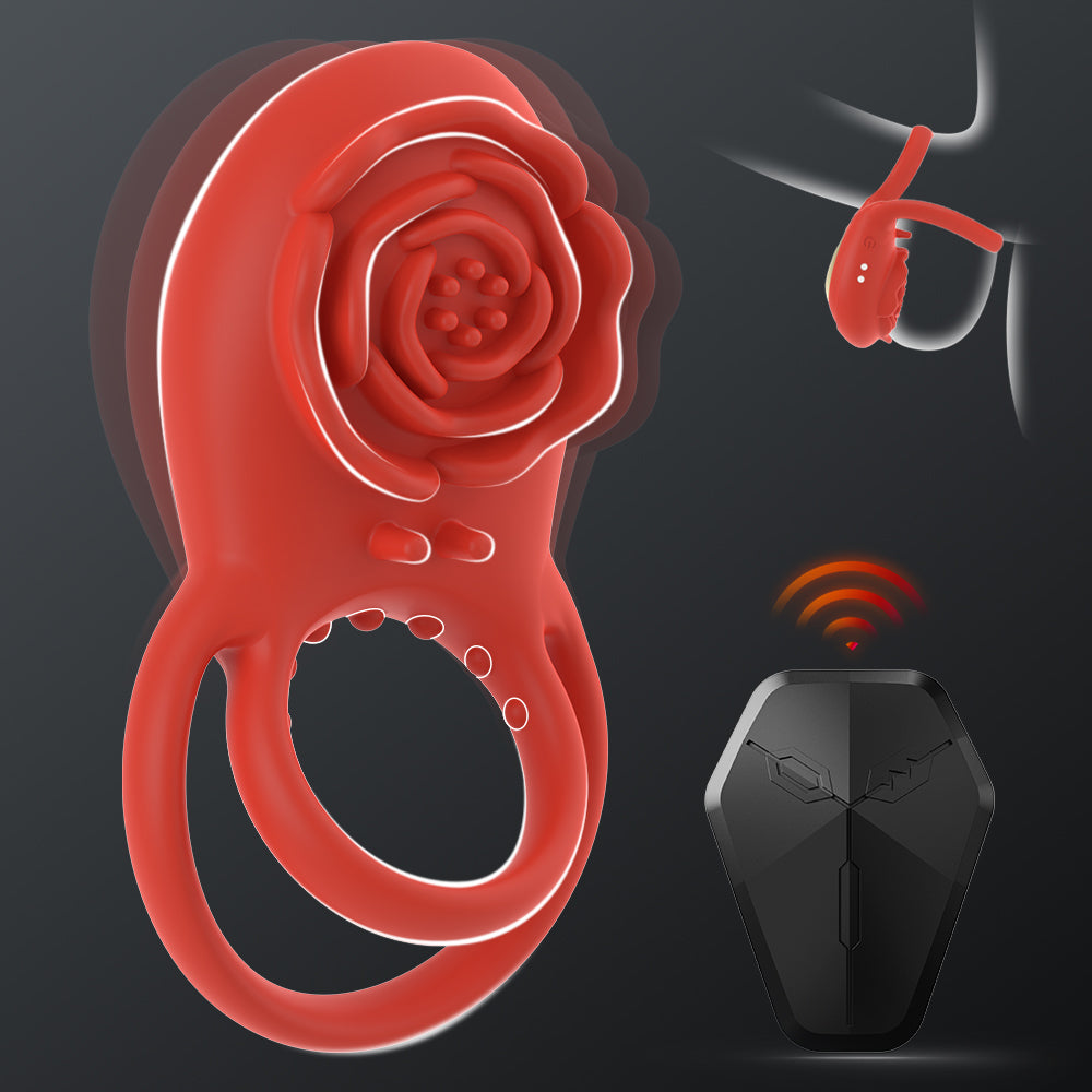 Pleasure Rose Remote Cock Ring
