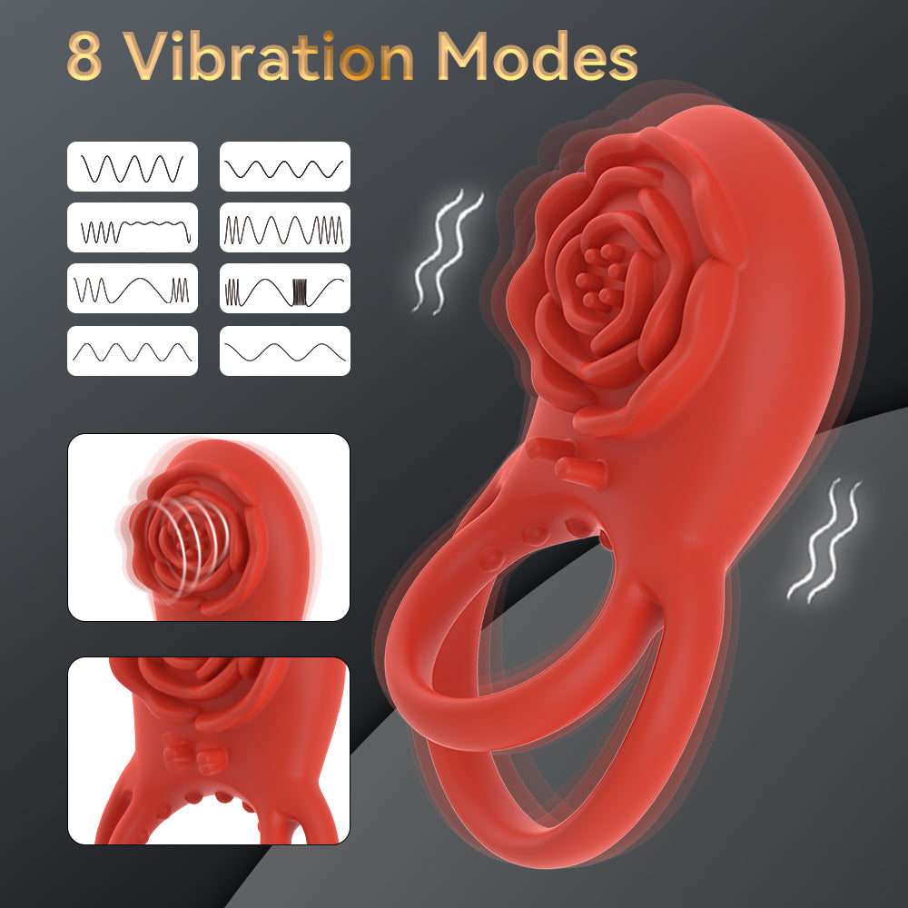 Pleasure Rose Remote Cock Ring