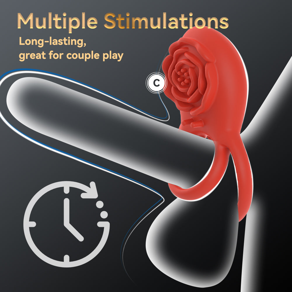 Pleasure Rose Remote Cock Ring