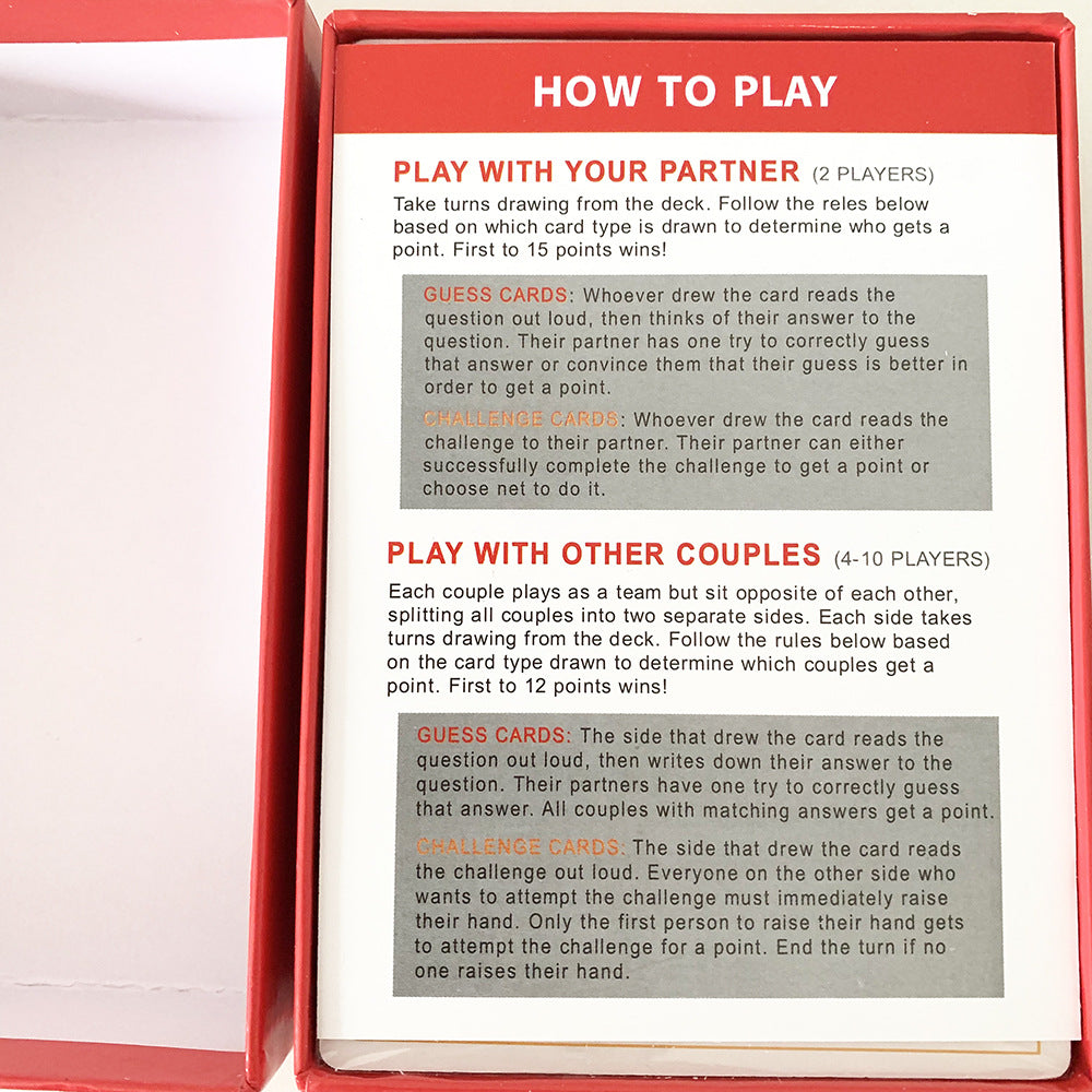 The Ultimate Card Came For Couples