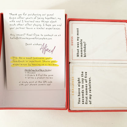 The Ultimate Card Came For Couples