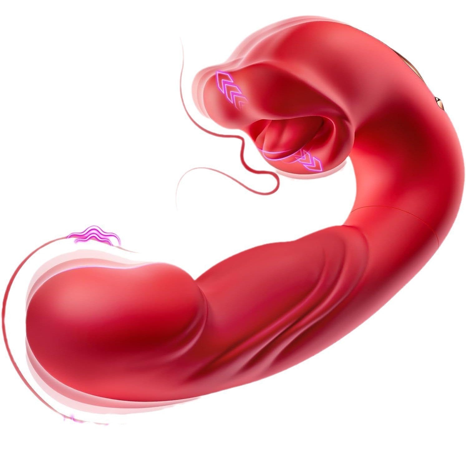 Flapping + Licking Vibrating Dildo