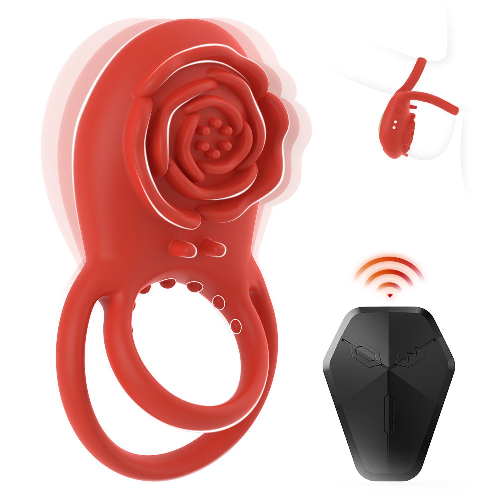 Pleasure Rose Remote Cock Ring