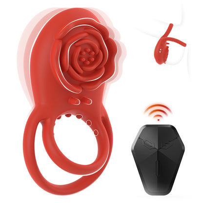 Pleasure Rose Remote Cock Ring