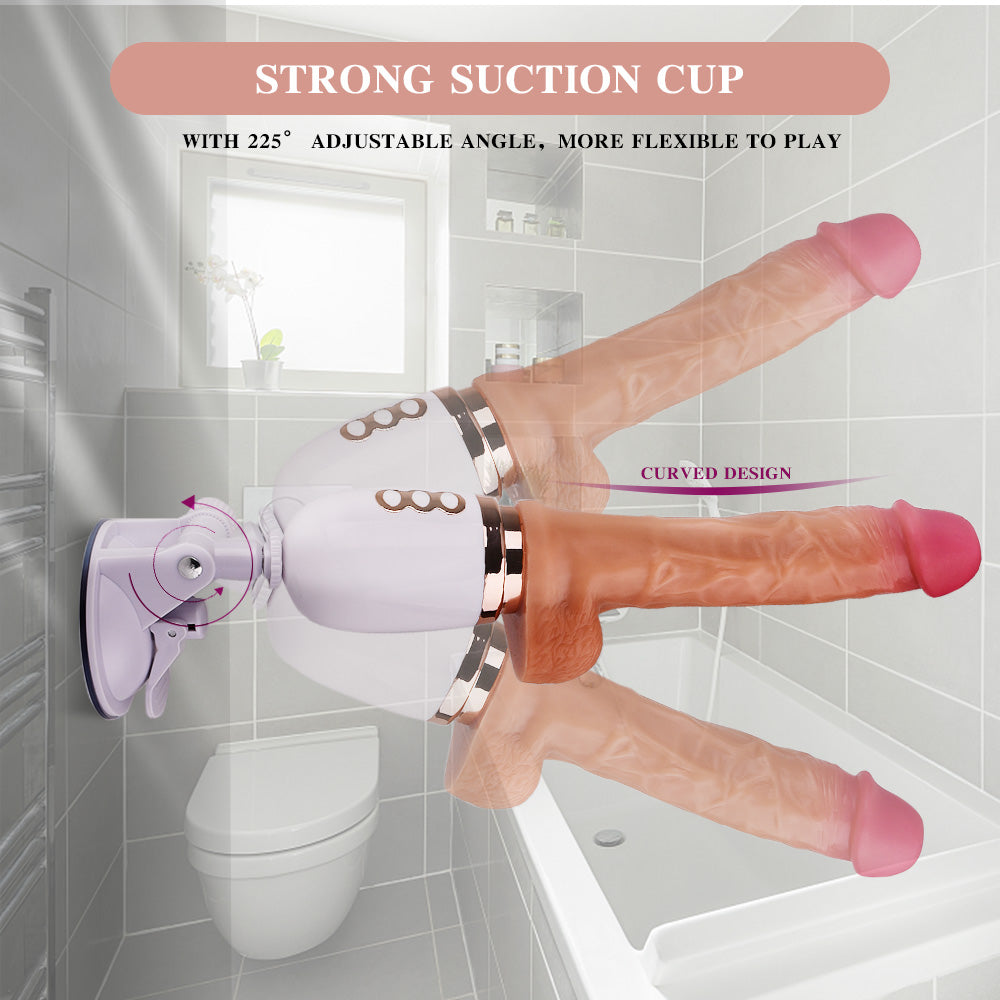 Pleasure Telescopic+vibrating Dildo Includes Remote