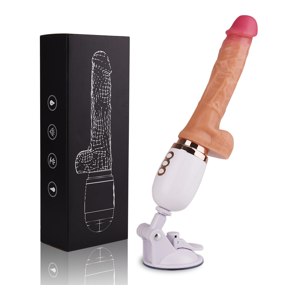 Pleasure Telescopic+vibrating Dildo Includes Remote